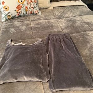 Velour jogger set by Nicole Miller NY